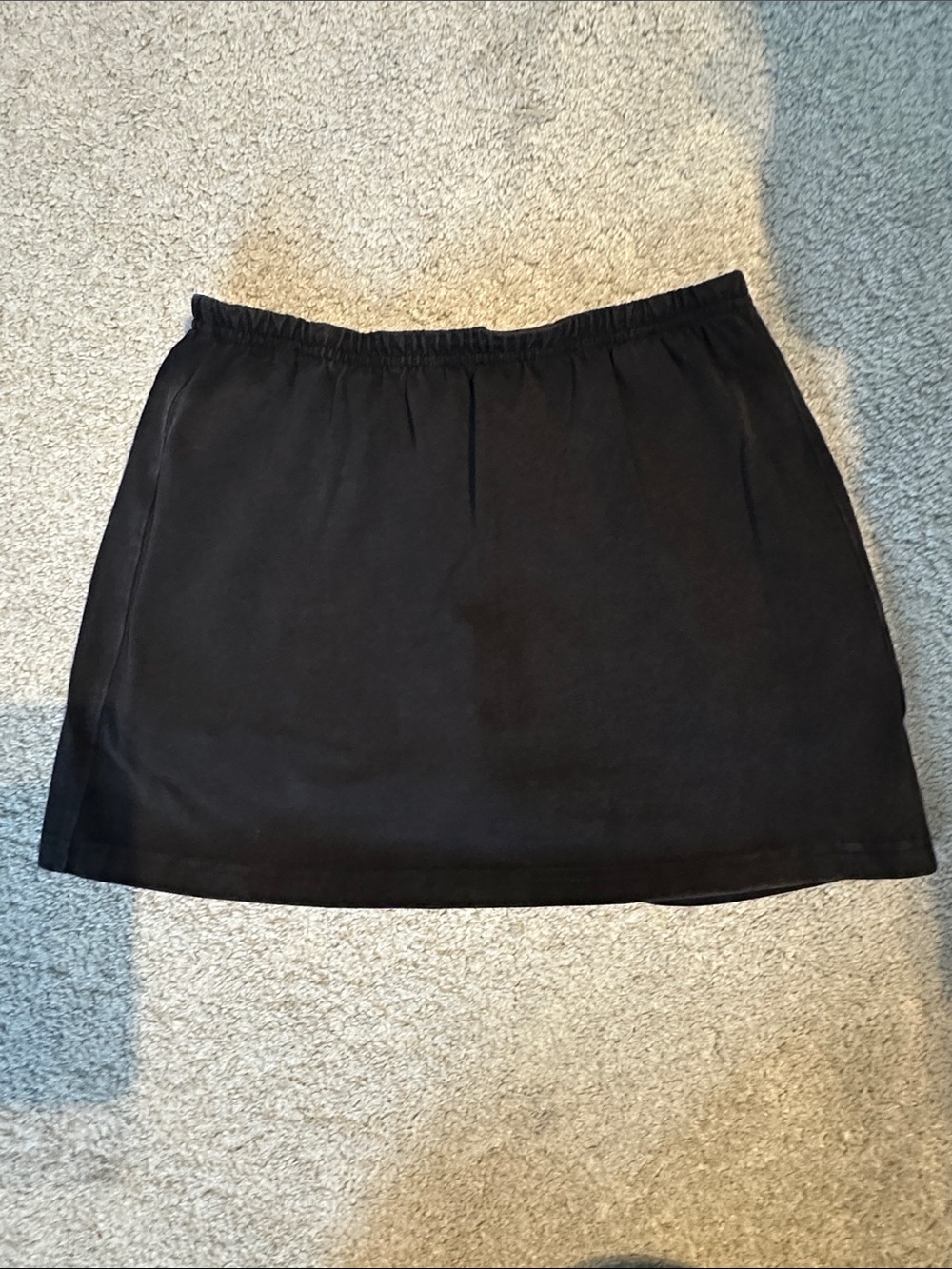 Classic Black Elastic Waist Skort - Women's Everyday Essential